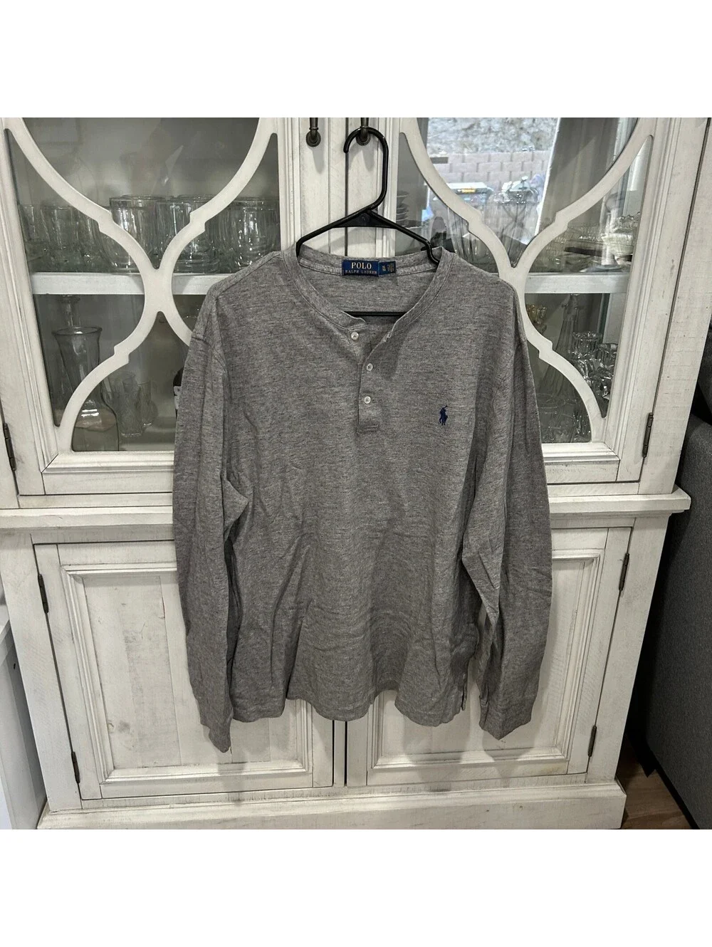 Polo Ralph Lauren Men's XL Henley Shirt Cotton Long Sleeve